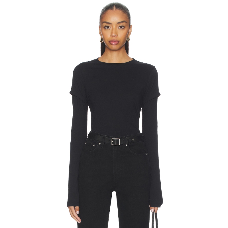 RE/DONE SLIM T恤 黑色 y2k辣妹风小众新款