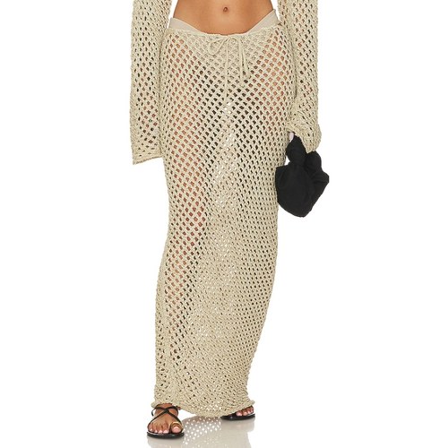 Bananhot MAGEN 针织超长半裙revolve时尚小众新品