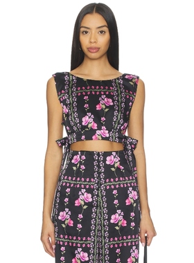 MISA Los Angeles OLENA 上装 黑色REVOLVE小众新款