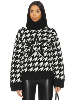 Perfect Moment CHUNKY HOUNDSTOOTH 毛衣 黑色REVOLVE小众新款