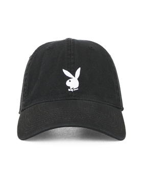 [冬季新品]Playboy ADJUSTABLE 棒球帽 黑色REVOLVE小众