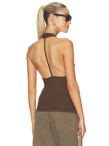 Helmut Lang HALTER STRAP TANK 上衣 revolve小众新款 棕色