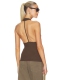 Lang 上装 HALTER Helmut STRAP TANK revolve小众新款 棕色