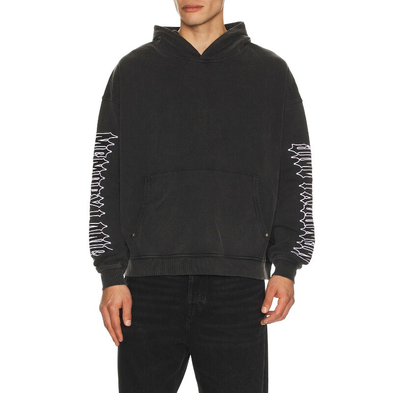 Memory Lane IRON TEXT 连帽衫 黑色REVOLVE小众新款