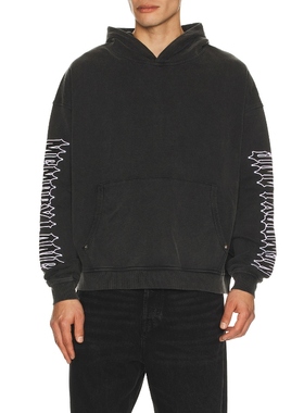 Memory Lane IRON TEXT 连帽衫 黑色REVOLVE小众新款