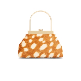 Gaia 性感REVOLVE小众新款 ESTELLE 棕黄色 顶部提手包 Cult