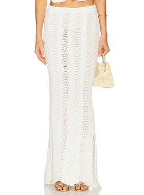 CIN CIN SODA 半身裙 白色REVOLVE小众新款