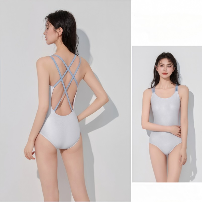 泳衣女款成人2025新款连体三角竞速游泳衣游泳馆专用泡温泉高级感