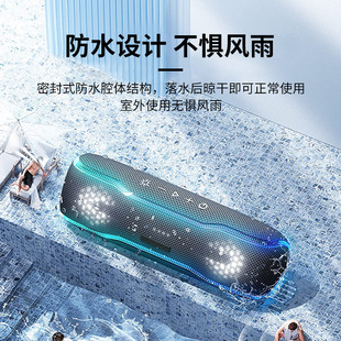 赛柏瑞斯炫彩RGB灯25W重低音户外防水拍击鼓蓝牙音箱工厂