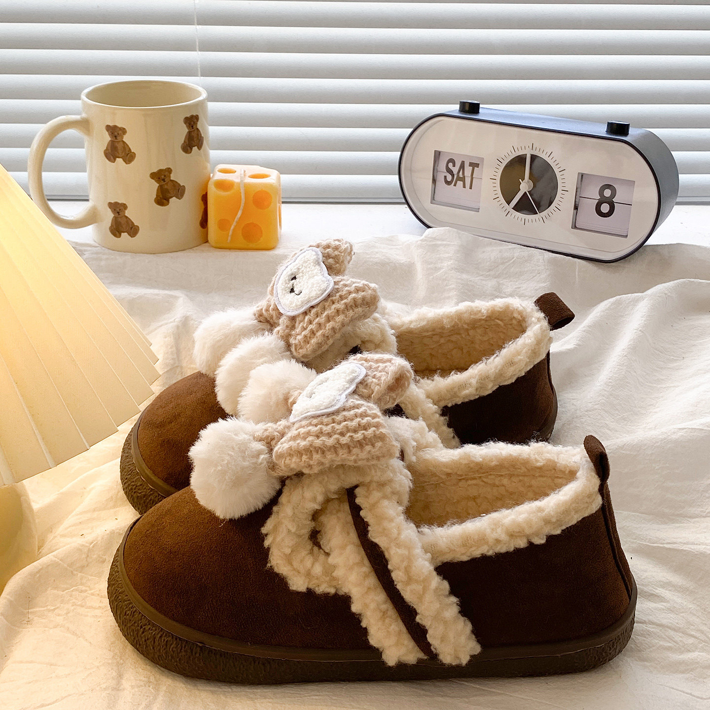 冬季学生宿舍居家棉拖鞋女款厚底包跟加绒保暖外穿踩屎感2026新款