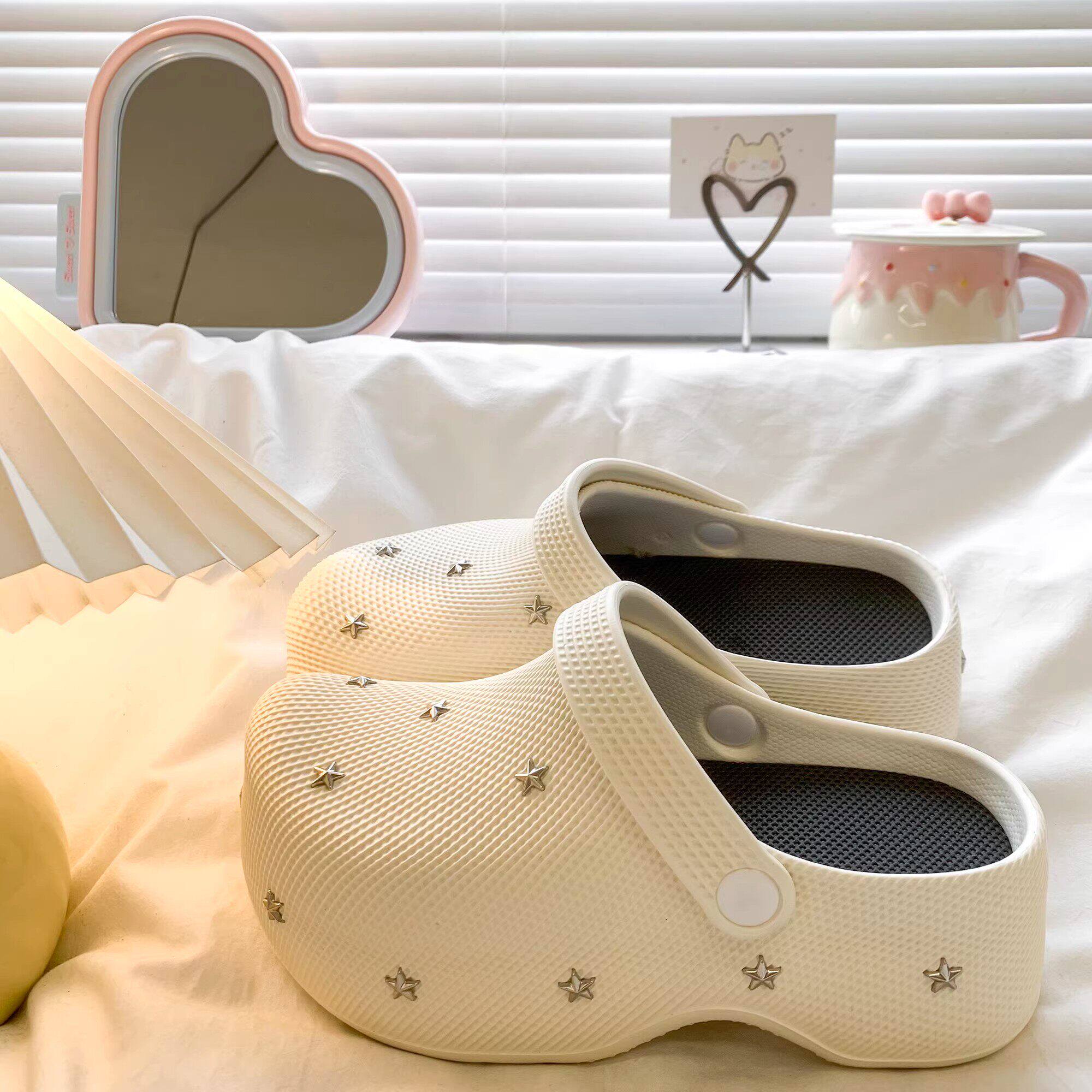 星星厚底增高夏外穿高级感包头拖鞋女2026新款沙滩防滑时尚凉拖鞋