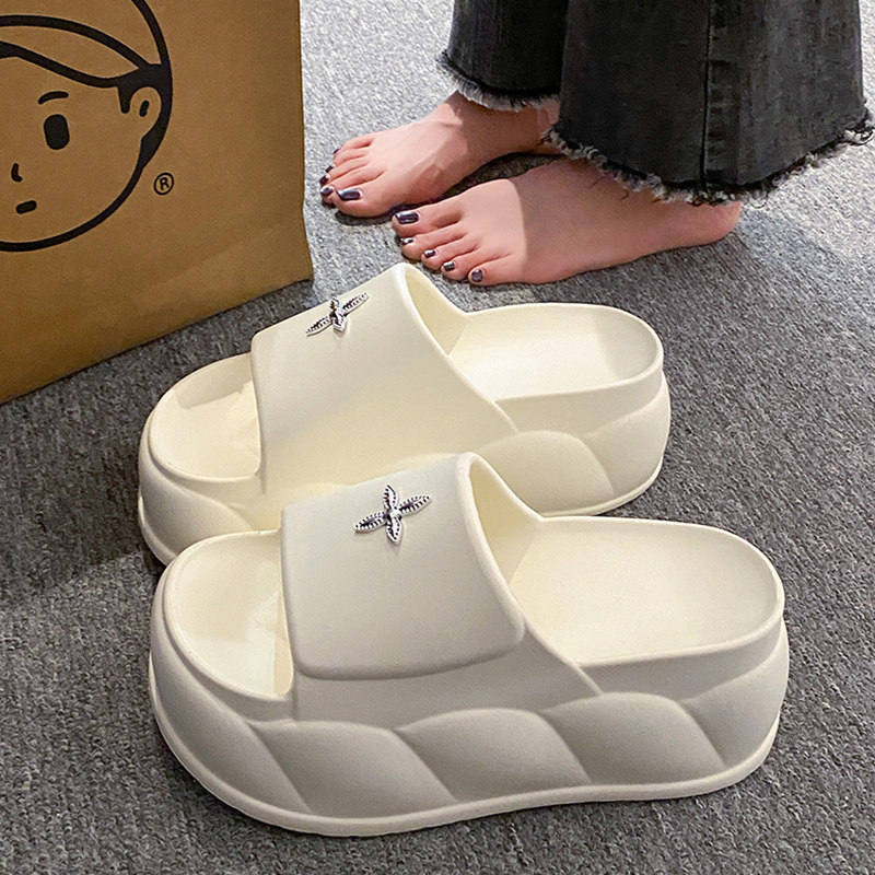 8cm小个子拖鞋女夏季2026新款外穿时尚网红防滑厚底增高一字拖女