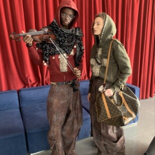 官方*X@LWORCLO*中式黑色提花手工珠片多功能丝绒围巾披肩围裙