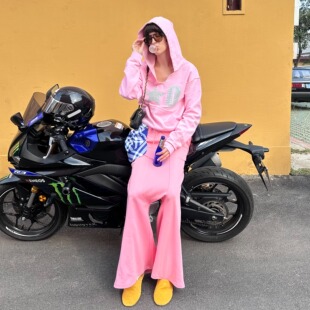 官方*X@LWORCLO*0号多色印花毛边手工做旧珠片翻面连帽休闲卫衣