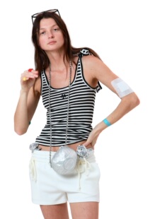 官方*X@LWORCLO*多色系带条纹刺绣背心Stripe Vest