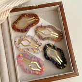 早春彩色毛线云朵发夹女2026年后脑勺碎发bb夹甜美前额侧边刘海夹