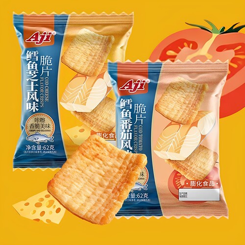 Aji鳕鱼芝士风味脆片62g*5包
