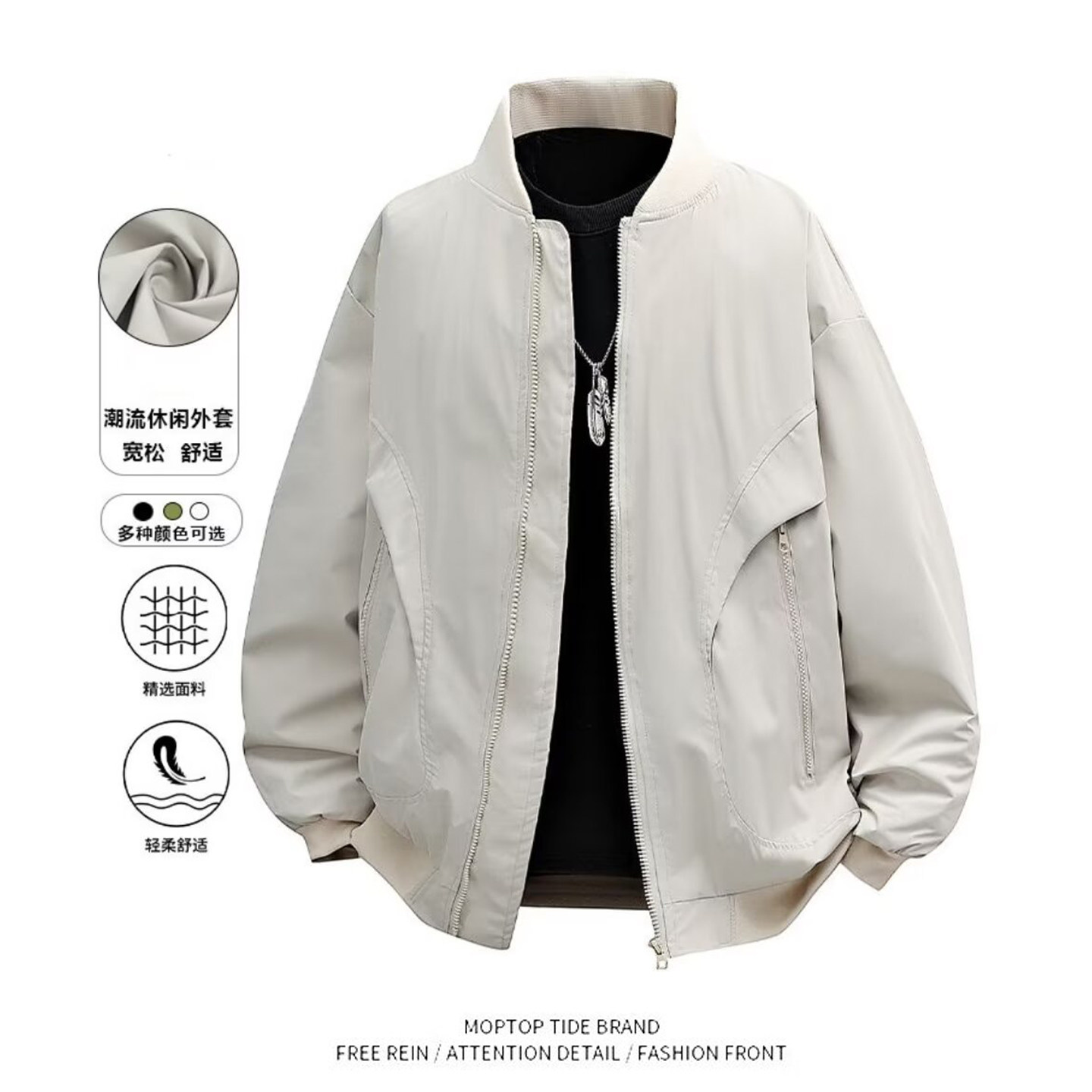 美式高街vibe潮牌夹克外套男女春秋季2025新款小众情侣棒球服上衣