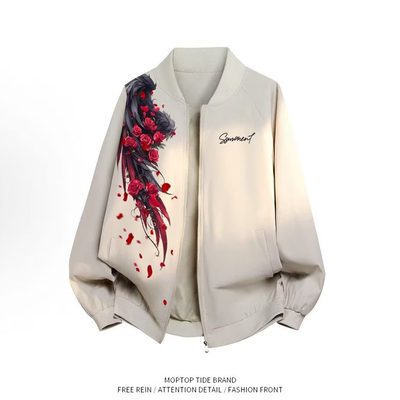 【限时优惠】印花棒球夹克男