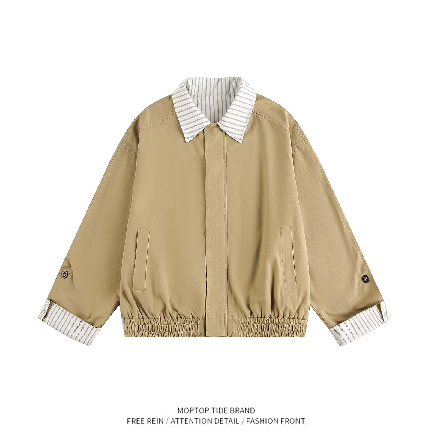 WHXS正肩休闲宽松韩系夹克外套女短款小个子宽松百搭春夏棒球服薄