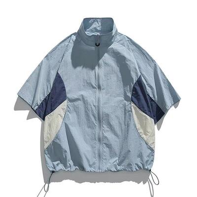 三防软壳拼色冲锋衣男女款秋季美式机能工装外套短款防风立领夹克