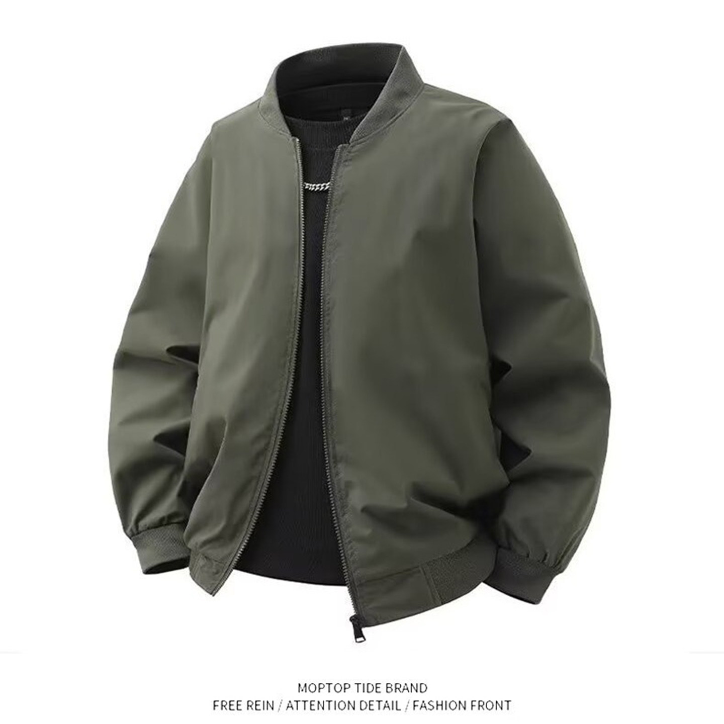 WH先生美式棒球服外套男款春秋季痞帅高级感工装夹克男生,男装,夹克,淘宝优惠券,粉丝福利购,淘宝优惠卷