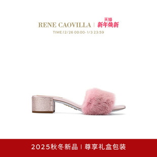 LINDSEY系列毛毛装 CAOVILLA RENE 饰女士高跟凉鞋 秋冬新品