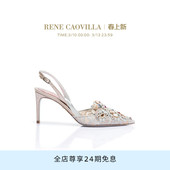 VENEZIANA系列尖头水钻女士高跟鞋 RENE CAOVILLA