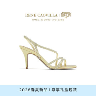 CAOVILLA RENE ERIN系列水钻女士高跟凉鞋 春夏新品