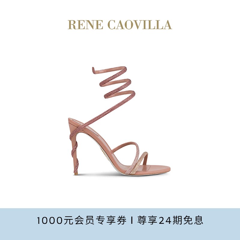 RENE CAOVILLA MARGOT系列水钻女士高跟凉鞋