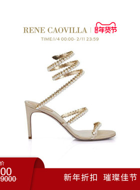 【新年折扣】RENE CAOVILLA BETTIE水钻装饰女士高跟鞋