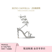 CAOVILLA RENE MARGOT系列水钻蝴蝶结绑带高跟凉鞋 礼物