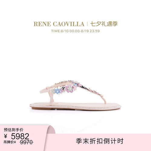 新品凉鞋RENECAOVILLA花朵