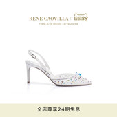 CINDERELLA系列水钻尖头高跟鞋 RENE CAOVILLA