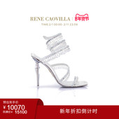 白色女士水钻高跟凉鞋 CAOVILLA 折扣倒计时 RENE