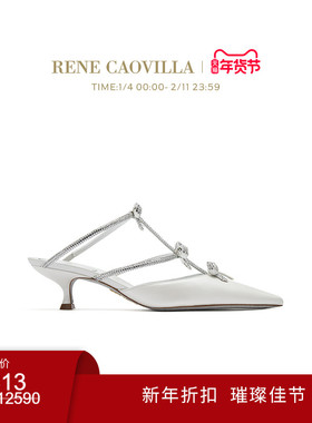 【新年折扣】RENE CAOVILLA CATERINA系列水钻女士高跟凉鞋