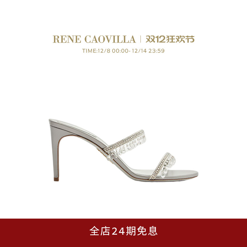 RENE CAOVILLACHANDELIER系列水钻女士高跟凉鞋