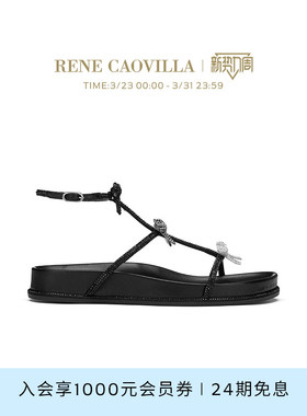 RENE CAOVILLA CATERINA系列水钻女士平底凉鞋