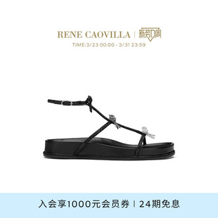 CATERINA系列水钻女士平底凉鞋 RENE CAOVILLA