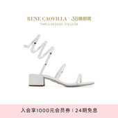 CAOVILLA RENE CINDERELLA系列水钻女士粗跟凉鞋 礼物