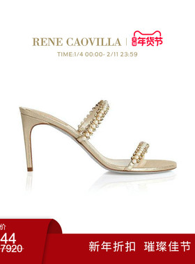 【新年折扣】RENE CAOVILLABETTIE系列水钻女士高跟凉鞋