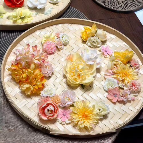 幼儿园月下煮茶舞蹈可自制花环