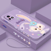 送挂绳vivoy52s手机壳星黛露y53s女款 y70s侧边带图案y73s卡通可爱液态硅胶软壳全包镜头磨砂超薄保护套防摔潮