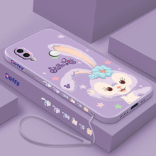 送挂绳红米note8手机壳星黛露红米note8pro女款Note7侧边带图案note7pro卡通可爱液态硅胶软壳全包保护套防摔