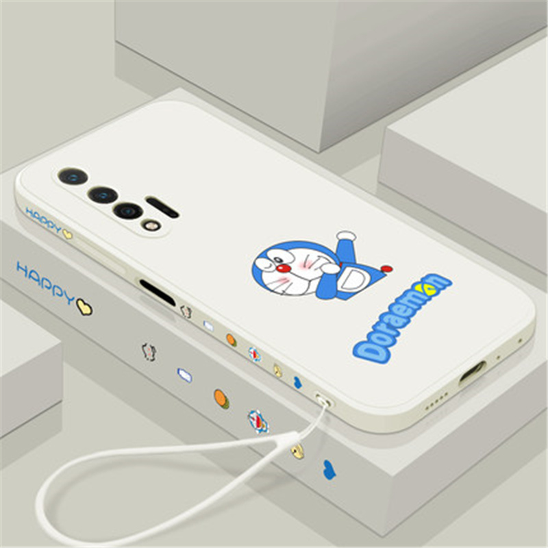 华为Nova6手机壳多啦A梦5G版nove镜头全包nowa防摔note网红款nova6se女款es可爱65G卡通液态硅胶软壳新款超薄