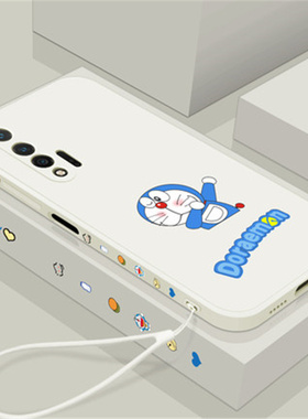华为Nova6手机壳多啦A梦5G版nove镜头全包nowa防摔note网红款nova6se女款es可爱65G卡通液态硅胶软壳新款超薄