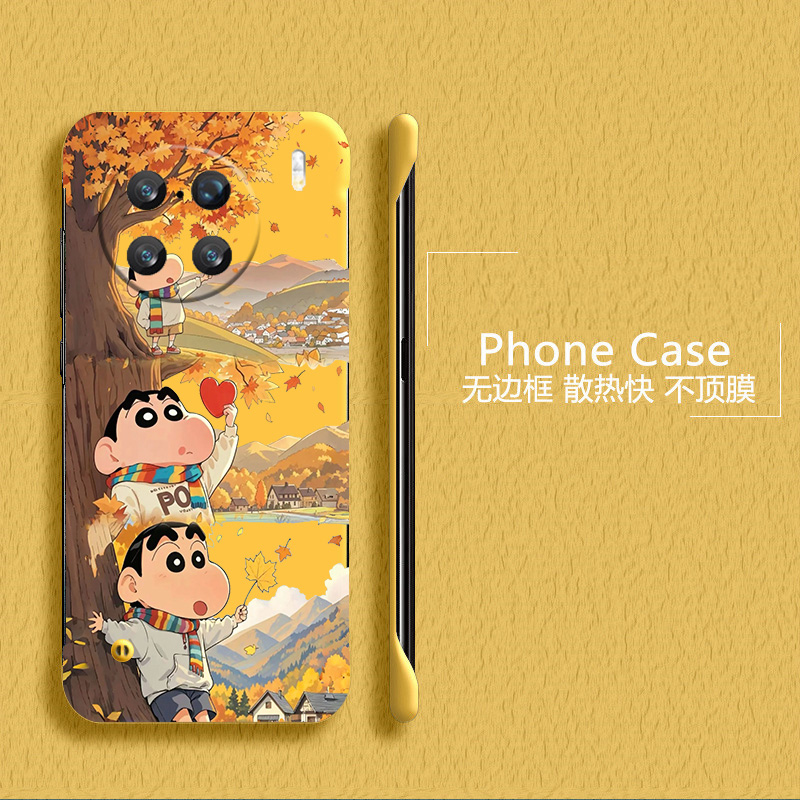 蜡笔小新适用vivox90手机壳x90pro+无边框x80散热x80pro新款x70t半包y78+超薄y78plus硬y78m防摔y300pro外壳5