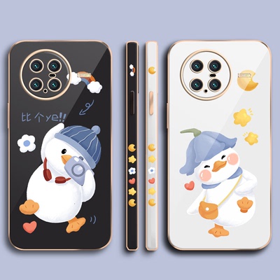 情侣款vivoX note手机壳可爱t1x鸭子y52s软壳y50电镀y33s男y32女y31新款y20高级感y30硅胶y9全包y7/y5/y17/y3