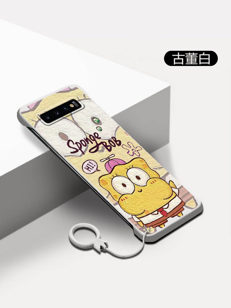 海绵宝宝适用三星s10手机壳s10+无边框note10磨砂Note10+超薄note9男s10+女plus情侣s9卡通s9+半包新款保护套