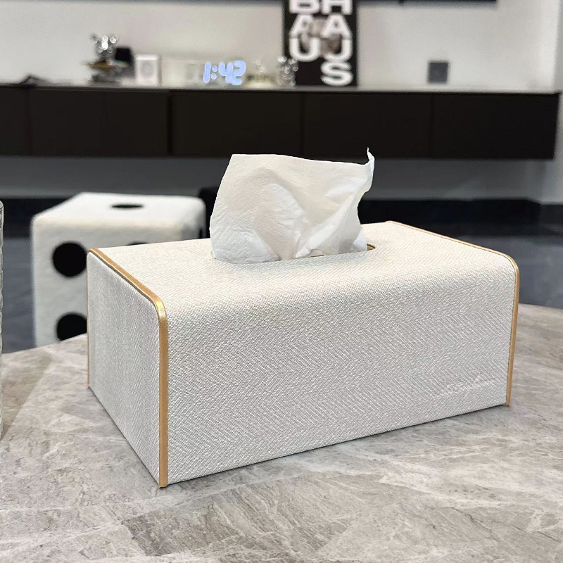 Artcity簡約布紋皮革紙巾盒